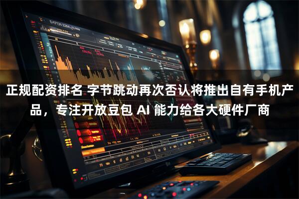 正规配资排名 字节跳动再次否认将推出自有手机产品，专注开放豆包 AI 能力给各大硬件厂商